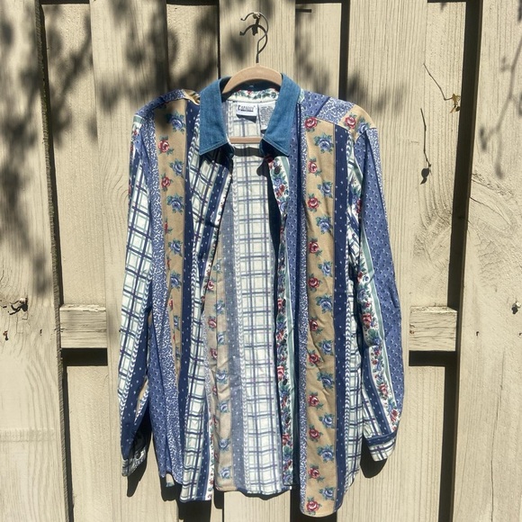 Vintage polo shirt with shoulder pads - Picture 2 of 4